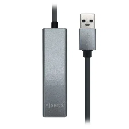 Aisens Conversor USB 3.0 a Ethernet Gigabit + Hub 3xUSB 3.0, Gris Aisens Conversor USB 3.0 a Ethernet Gigabit + Hub 3xUSB 3.0, Gris